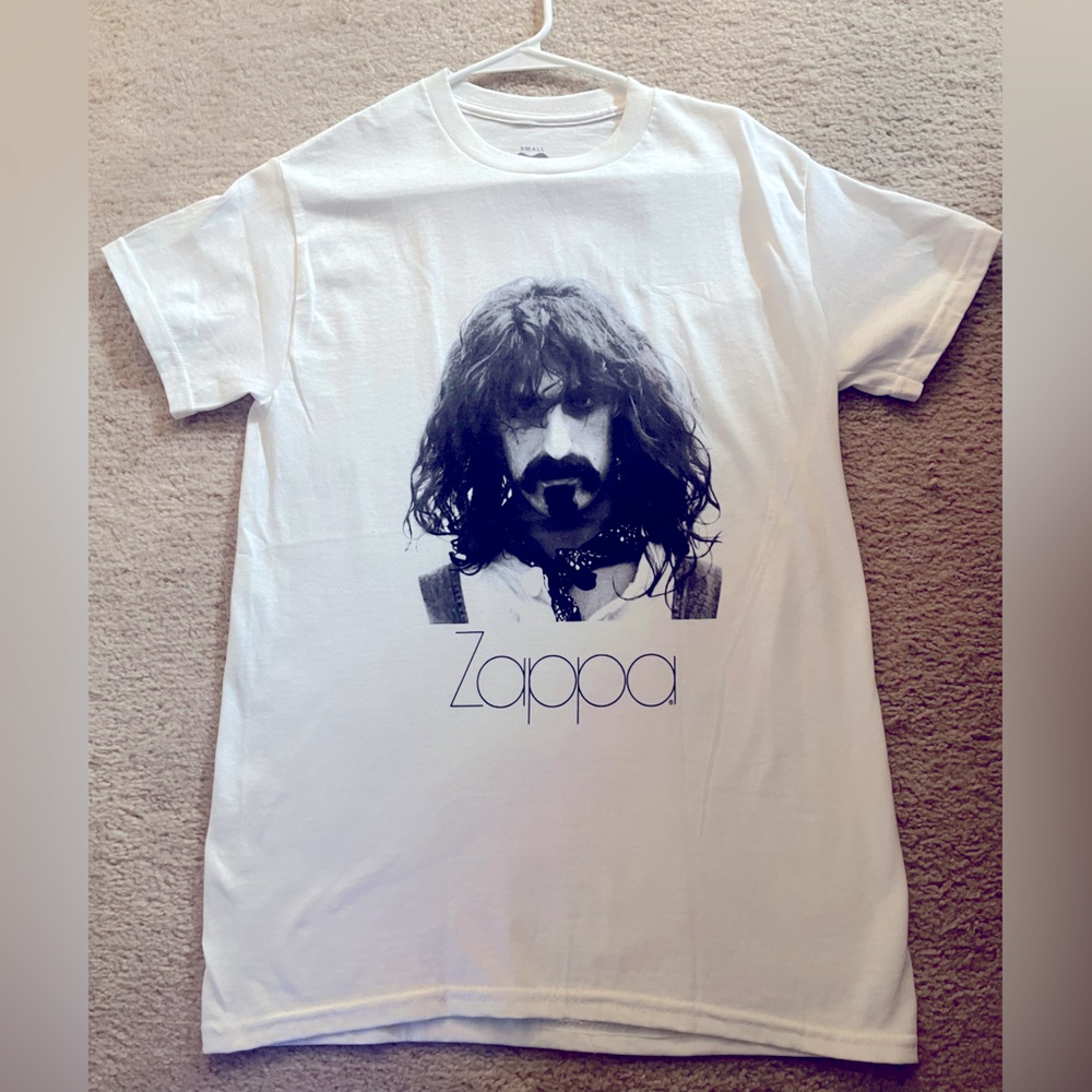 BRAND NEW FRANK ZAPPA WHITE WOMENS JRS SMALL T SHIRT